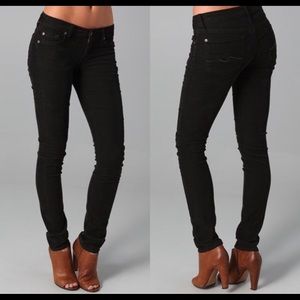 7 for all man kind Corduroy Black Pants - Roxanne